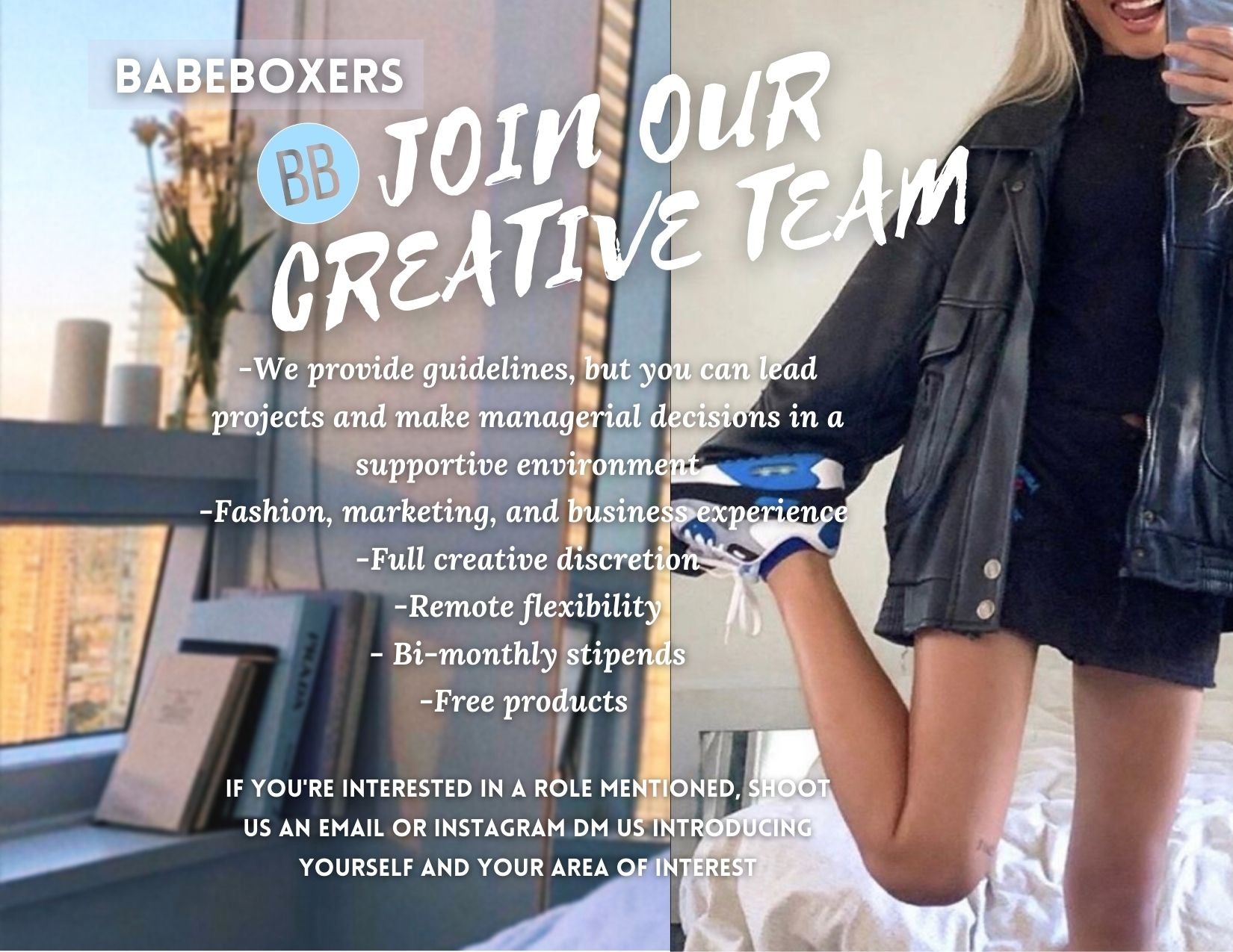 BABEBOXERS join our team creative intern and fashion internships