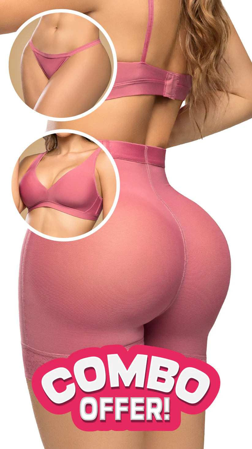 TENTACIÓN – COMBO INTERIOR COMPLETO SMI04000 Pink + Bralette + Tanga