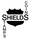 Shields Stamps & Coins Logo