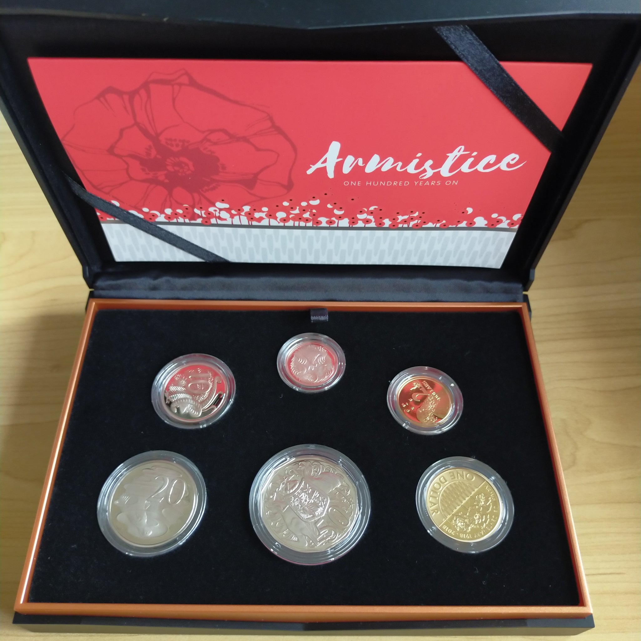 2018 Royal Australian Mint Proof Year Coin Set Armistice 100 Years On