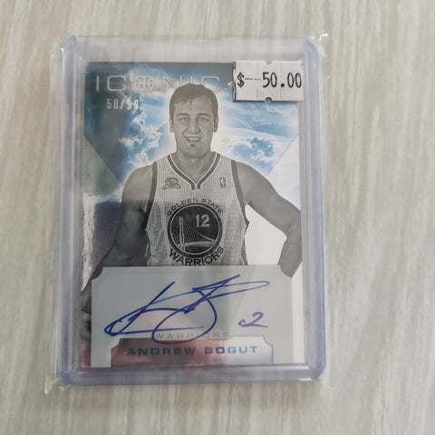 2012 Panini Iconic Andrew Bogut Signature Card NBA Basketball Card 50/99