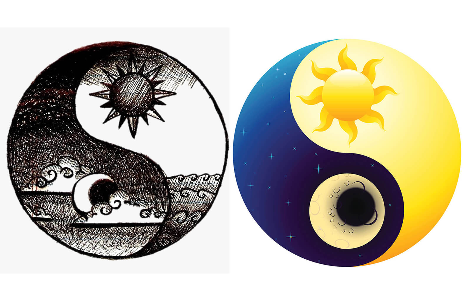 Sun and Moon Yin Yang Tattoos - wide 6