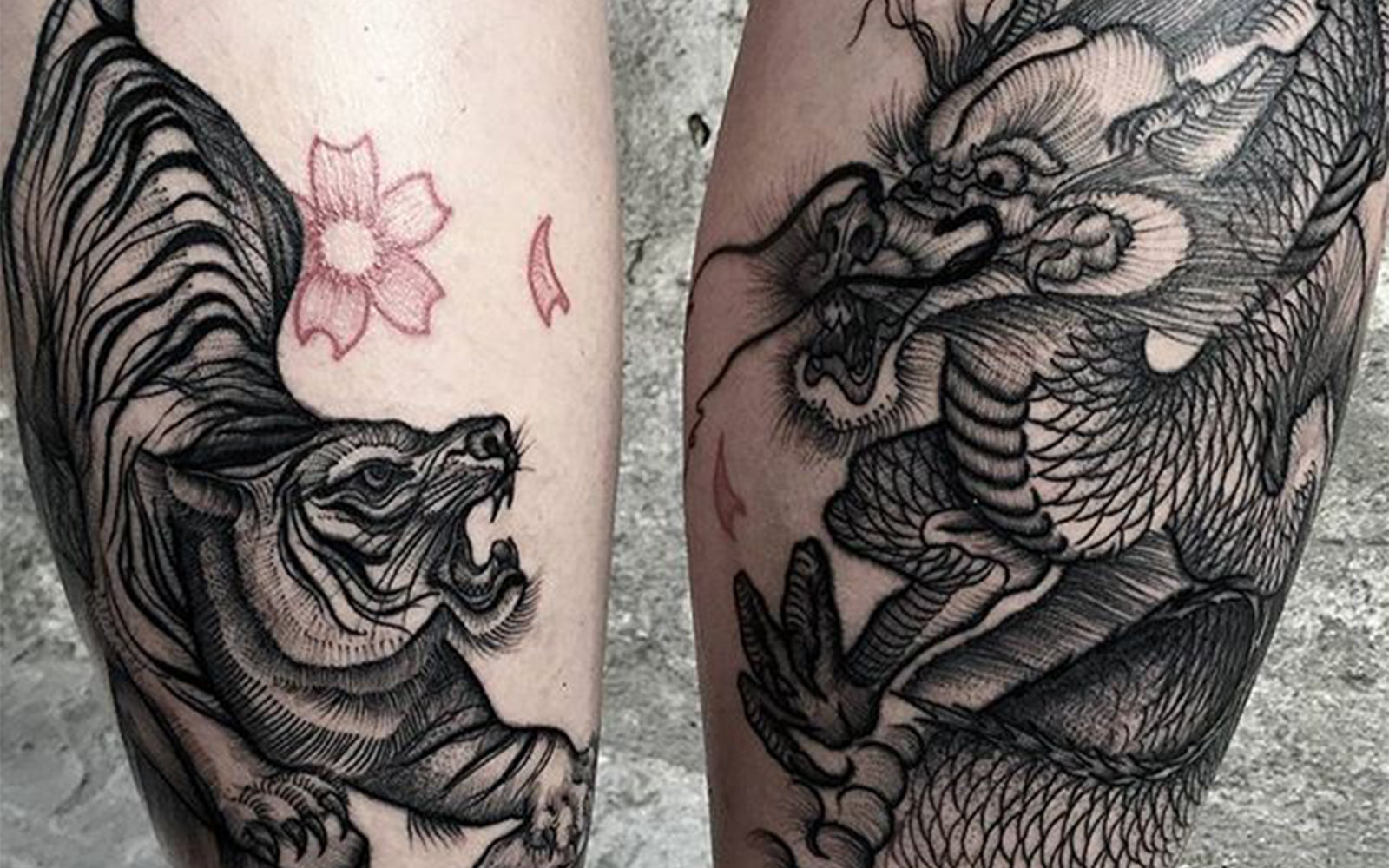Ink Your Love With These Creative Couple Tattoos  KickAss Things  Small dragon  tattoos Dragon tattoo designs Matching tattoos