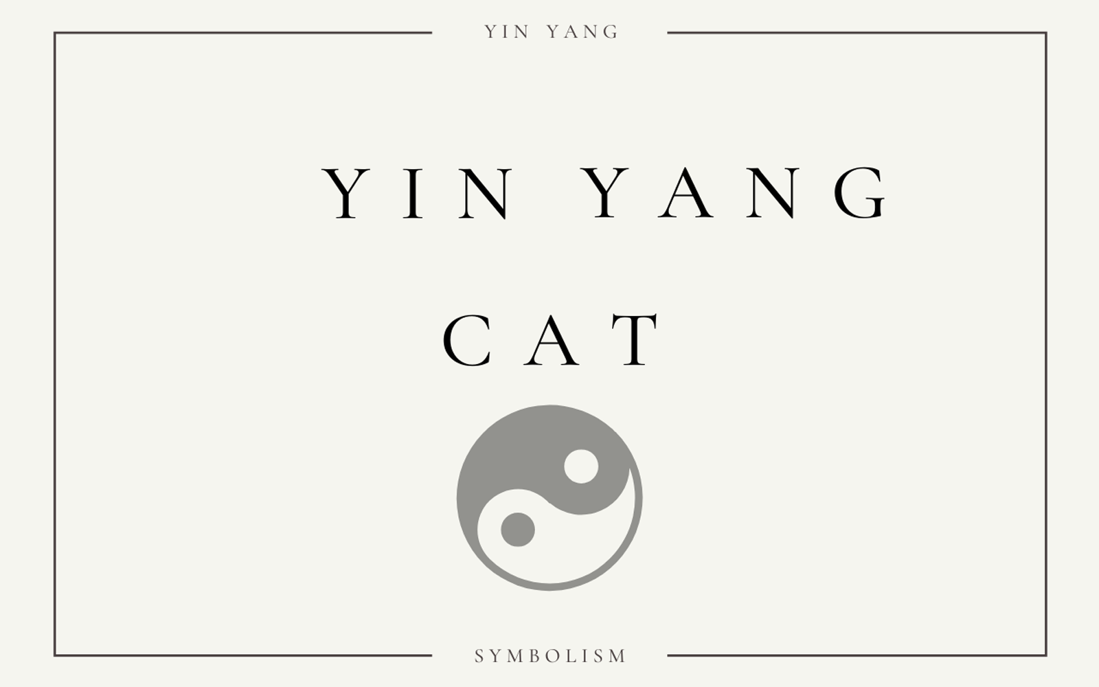 Yin Yang Cat