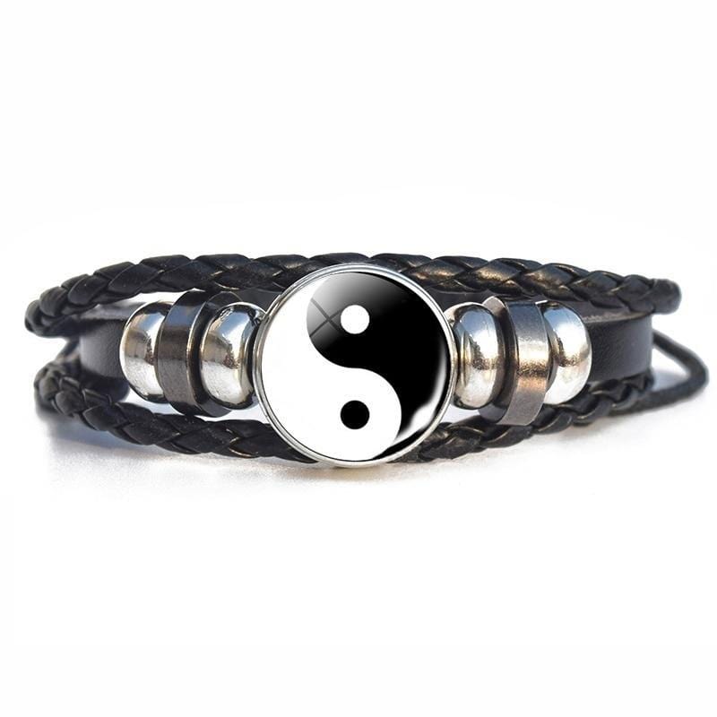 Black & White Yin/Yang Symbol Bracelet – Handcrafted Jewelry By Teri C