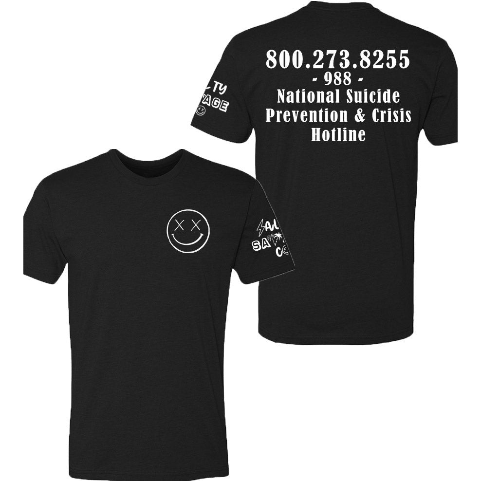 Salty Savage Unisex "Mental Health Suicide Awareness" Tee | National Suicide Prevention & Crisis Hotline