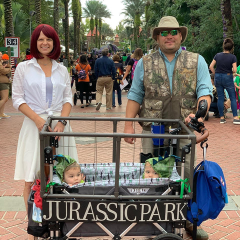 Jurassic Park stroller wagon costume idea