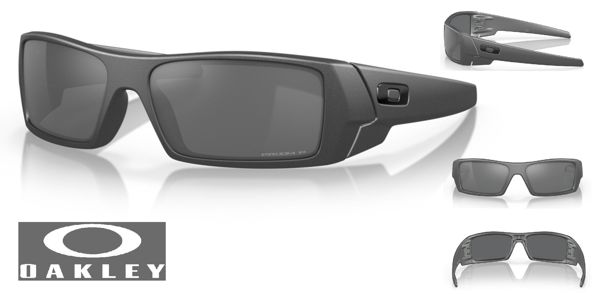 Oakley Gascan Sunglasses - Steel Frame/Prizm Black Polarized Lenses –  Impressions Custom Tees and Fashions