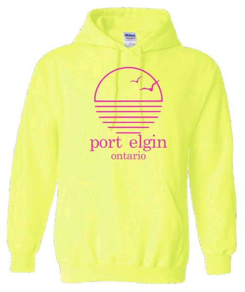 Ontario's West Coast - Port Elgin - Sunset With Birds Hoodie