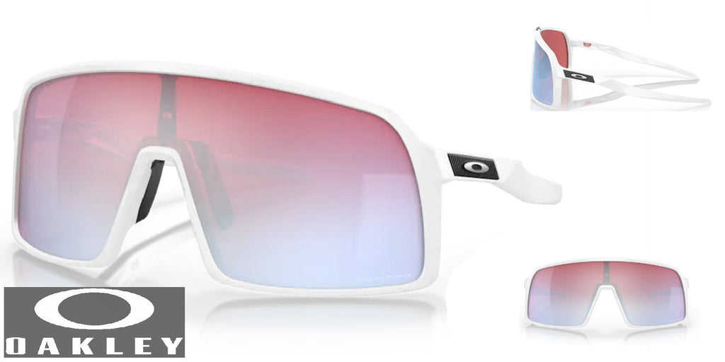 Oakley Sutro Sunglasses - Polished White Frame/Prizm Snow Sapphire Len –  Impressions Custom Tees and Fashions