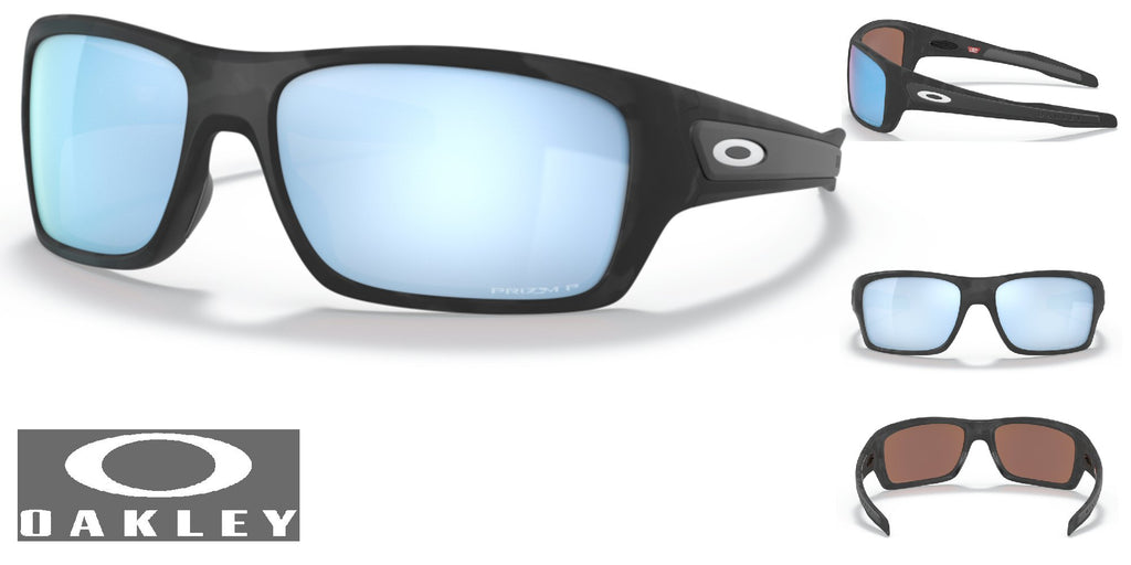 Oakley Turbine Sunglasses - Matte Black Camo Frame/Prizm Deep Water Po –  Impressions Custom Tees and Fashions