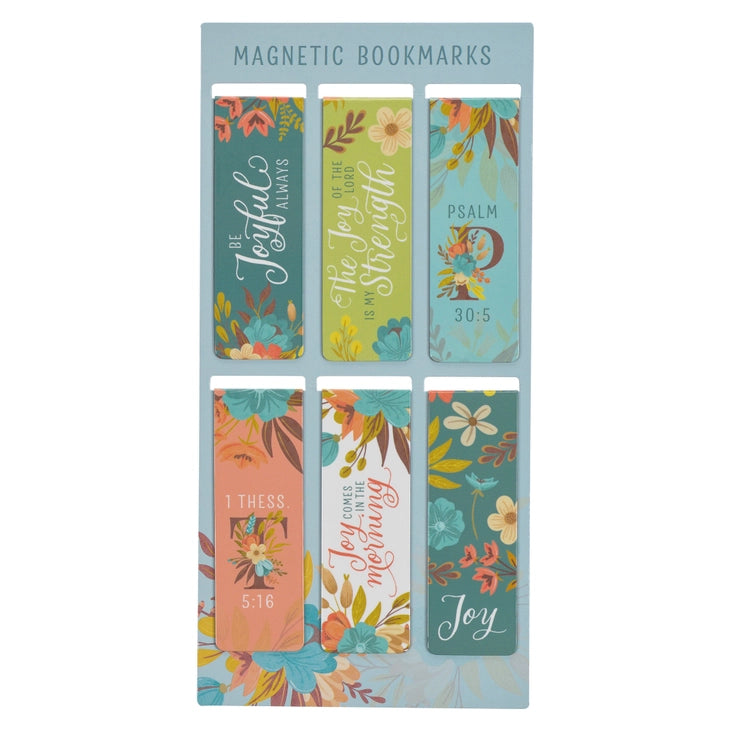 Cool Florals Magnetic Bookmark Set