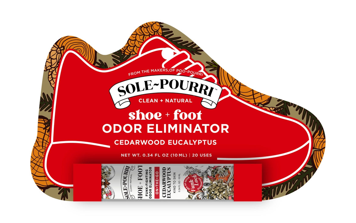 Sole~Pourri Shoe + Foot Odor Eliminator Spray - Cedarwood + Eucalyptus