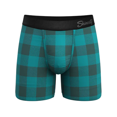 Shinesty Men's Pouch Boxer Briefs - Micro Modal Ball Hammock Underwear with  Fly