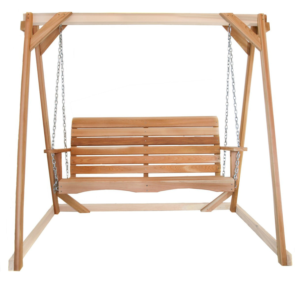 western red cedar swing set