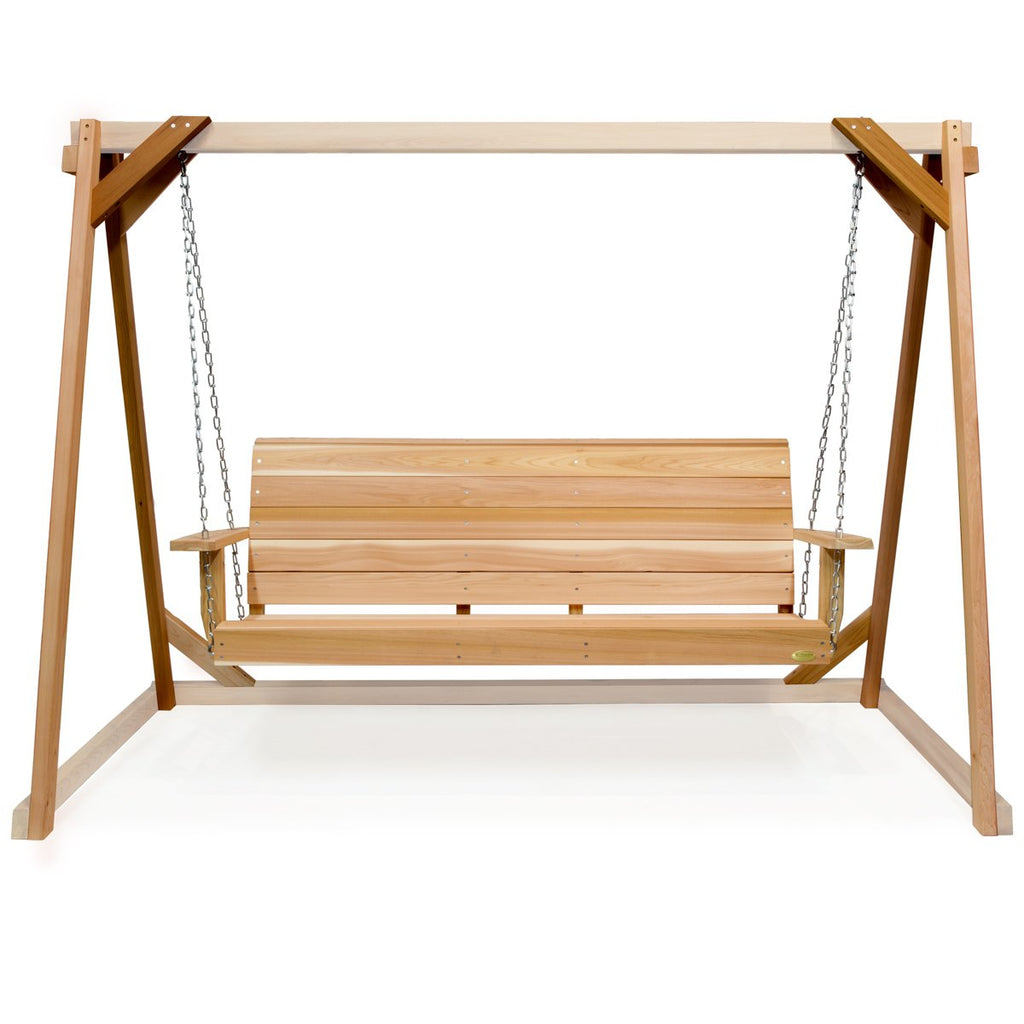 western red cedar swing set