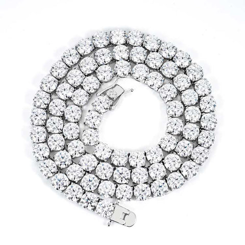 why choose moissanite over a diamond tennis necklace