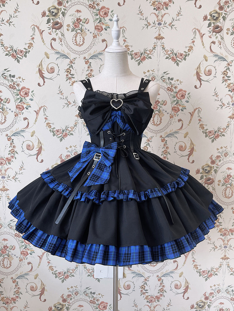 TJLSS Gothic Lolita Dress Girl School Uniform Black Vintage Dress Women  Party Kawaii Clothes (Color : Full Set, Size : Small) : : Clothing,  Shoes & Accessories