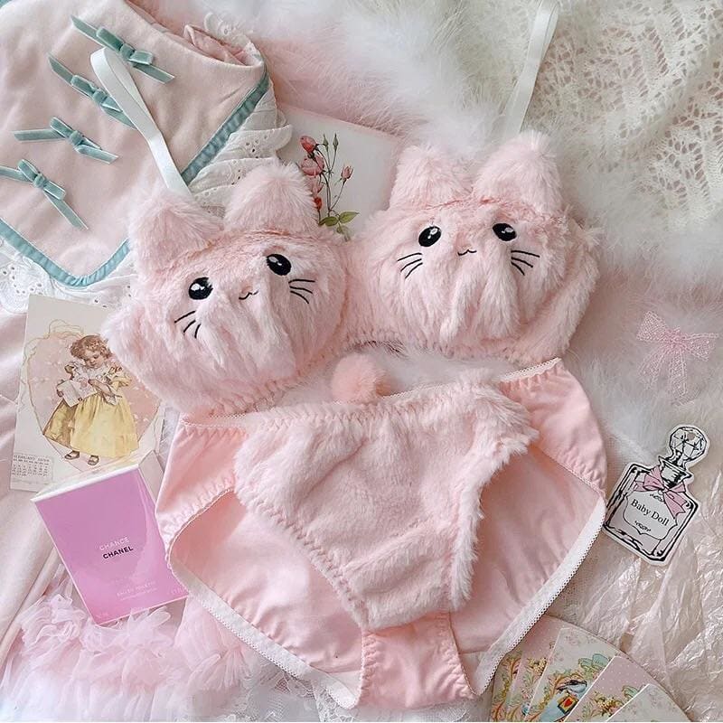 Pastel Sky Princesscore Lingerie Set Nymphet Kawaii Underwear Set