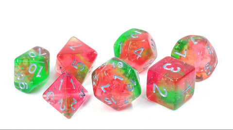 Opaque red dice set for sale from Dice Game Depot