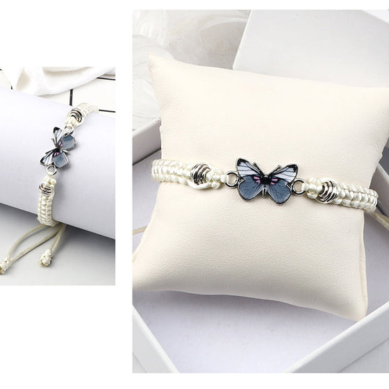 Butterfly charm bracelet