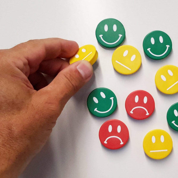 Tavlemagneter med smileys