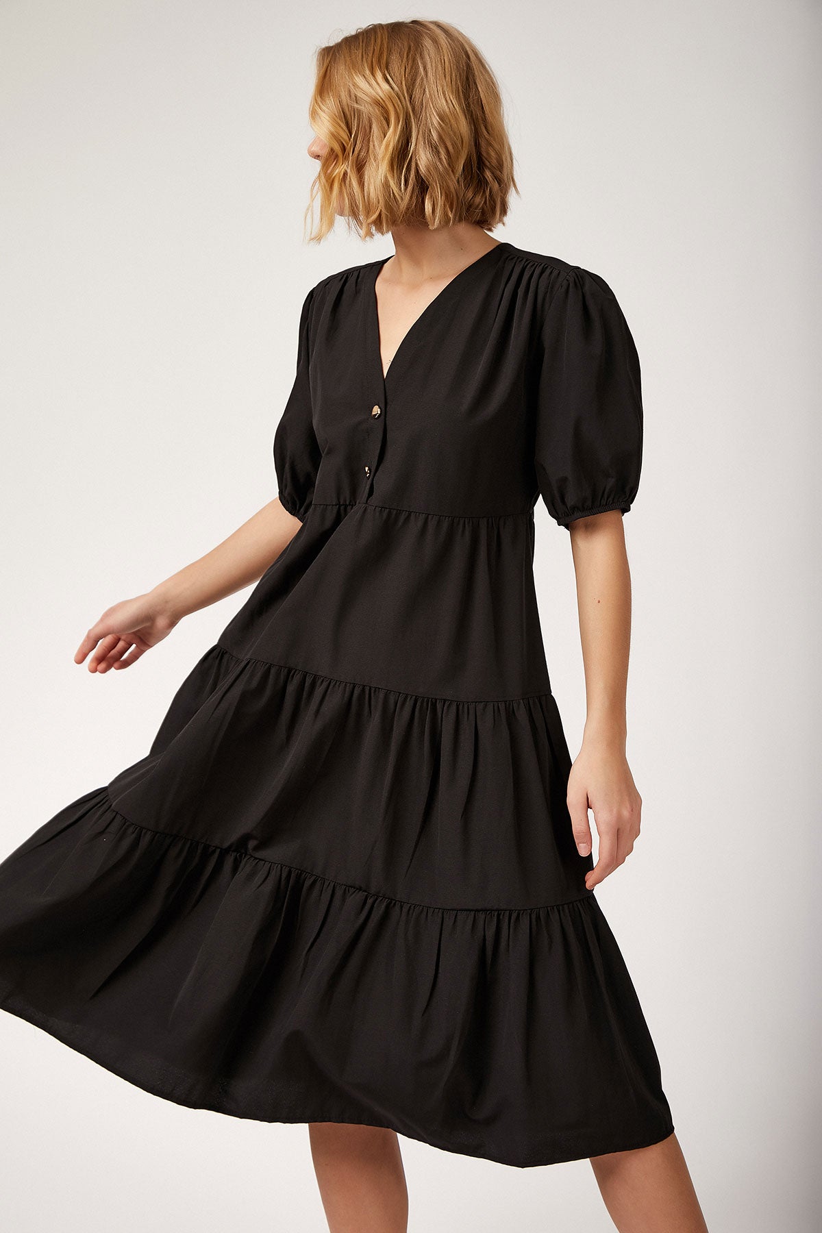 Image of Women's Black Short Dress