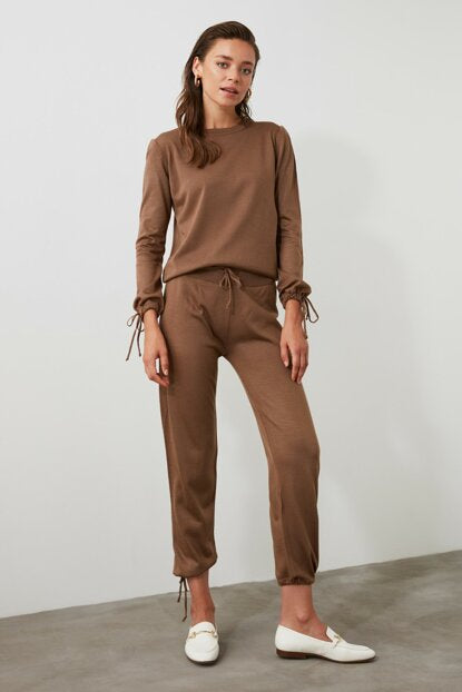 Image of Women's Mink Tricot Sweater & Pants Set