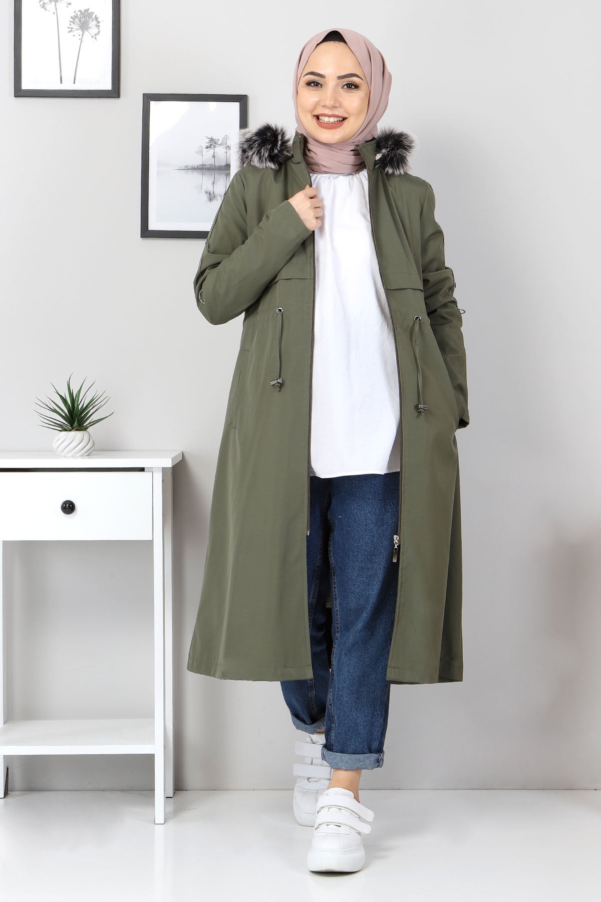 Image of Women's Pocket Khaki Coat