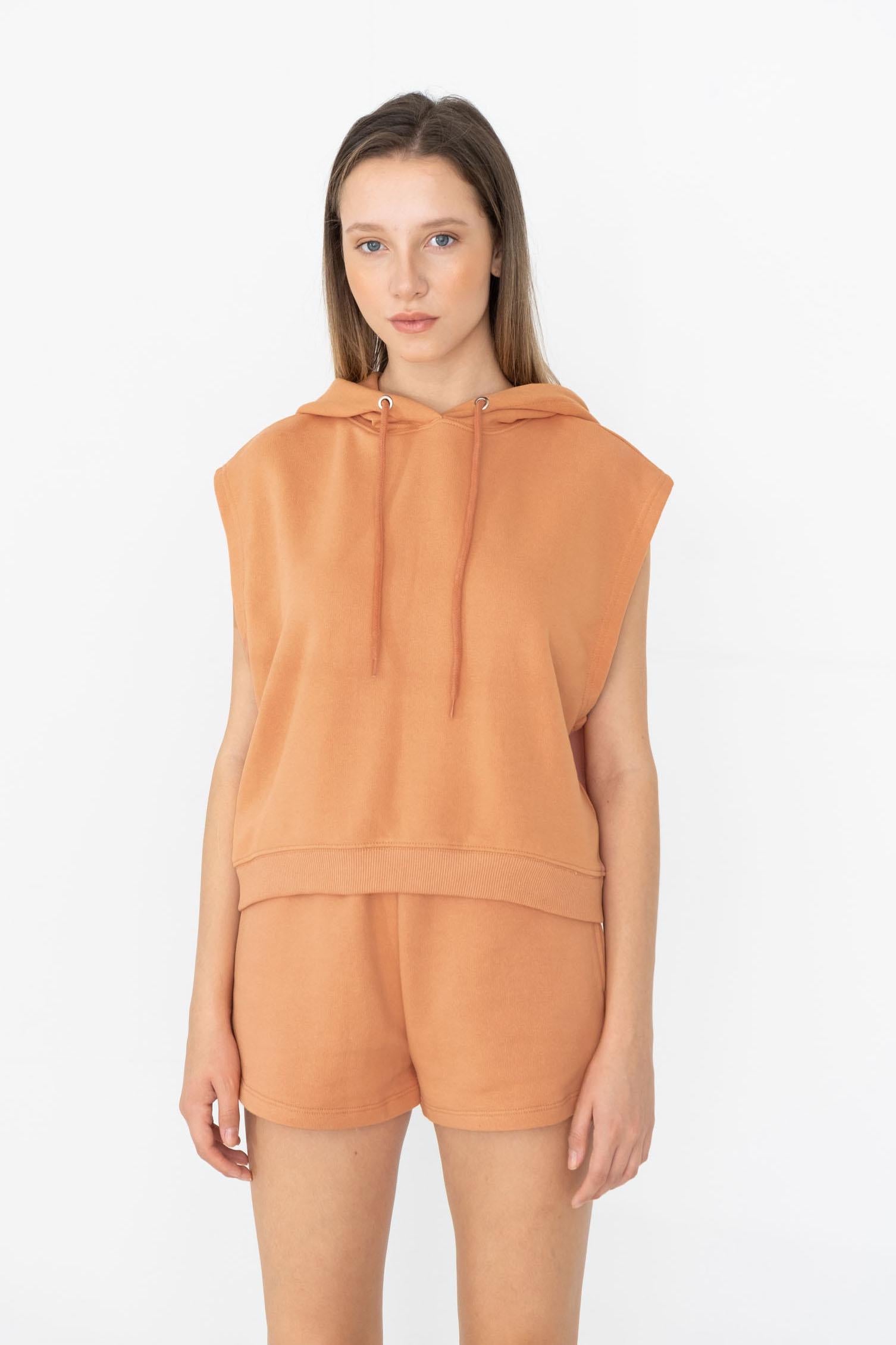 Image of Women's Hooded Orange Sweatshirt