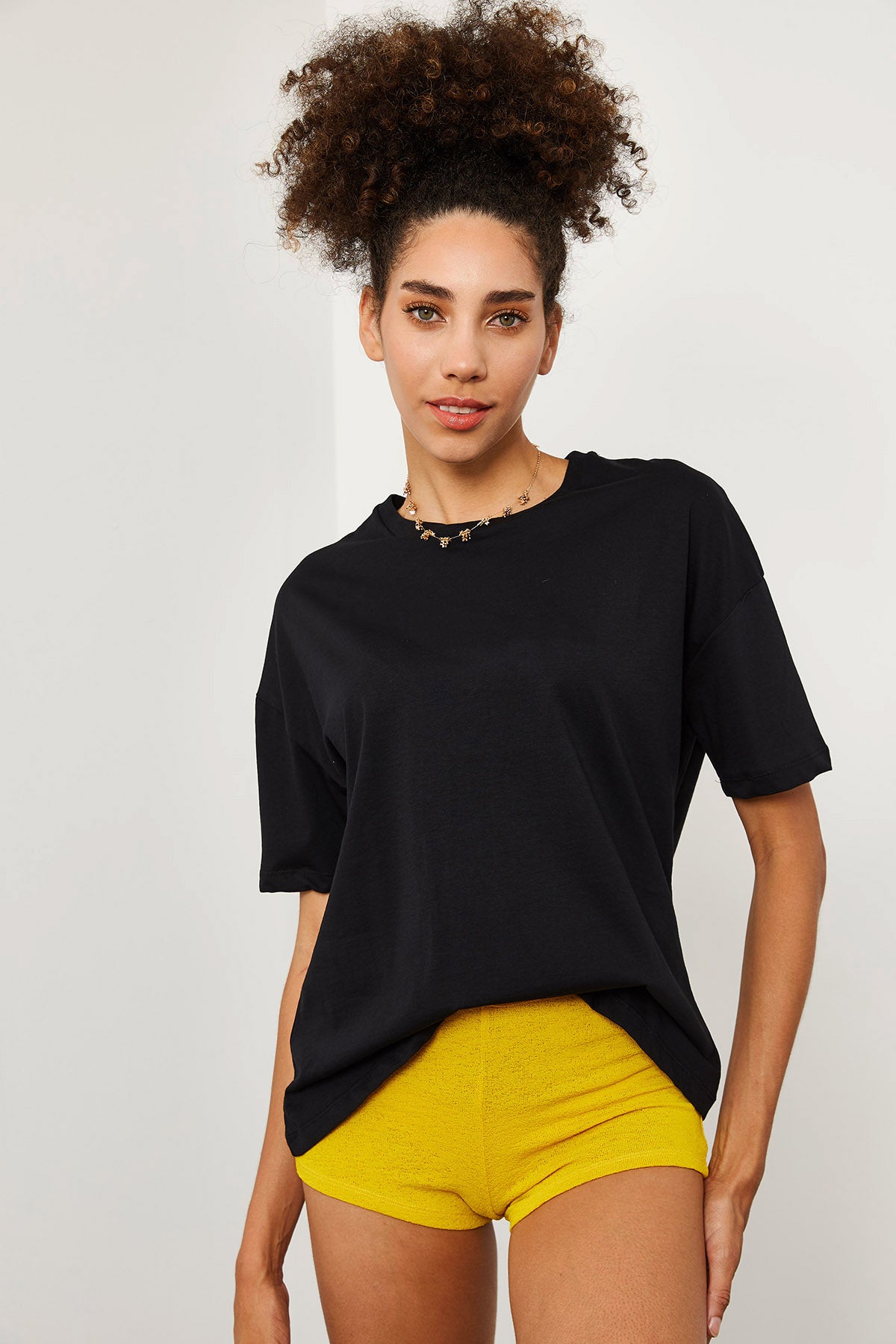 Image of Women's Basic Black T-shirt