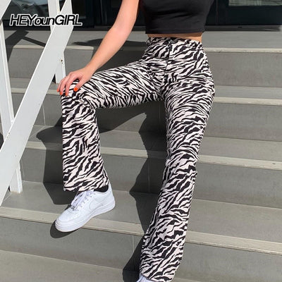 Zebra Print Elegant Pants