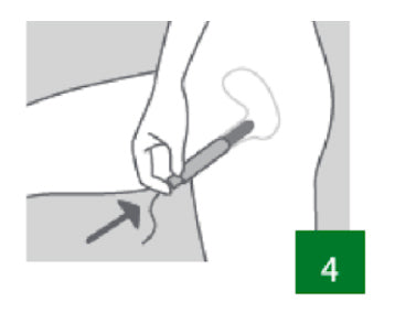 Inserting an Applicator Tampon instructions 4