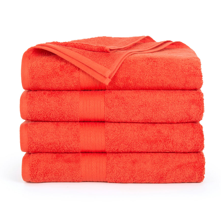 salmon colored bath towels