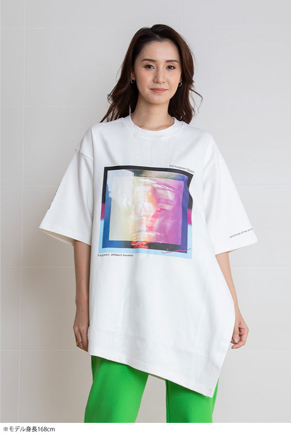 トップス上野樹里 着用 AULA AILA フォトプリントTシャツ - Tシャツ