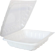 Pactiv 3 Compartment Foam Food Containers, White, 150 Food Containers (For-2328)