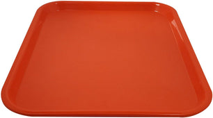 14 x 18 Yellow Rectangular Plastic Restaurant Serving Trays,  NSF-Certified, Fast Food Tray, 12/Pack