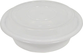 Large Round Plastic Container - 9-15/16″ x 3-9/16″ - 250C