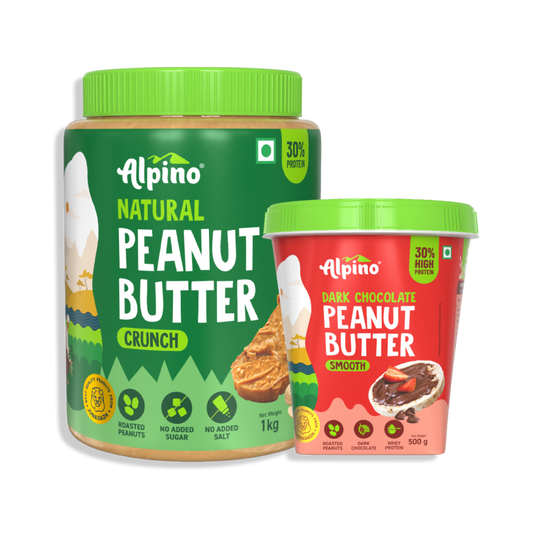 Buy Dark Chocolate Peanut butter & Natural Peanut Butter Crunch Combo  Online