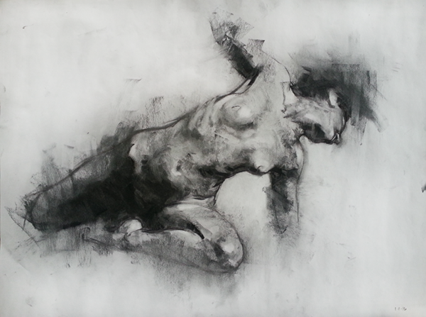 Damian Goidich - Figure Study - Nitram Charcoal