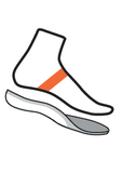 Trail running socks with extra grip