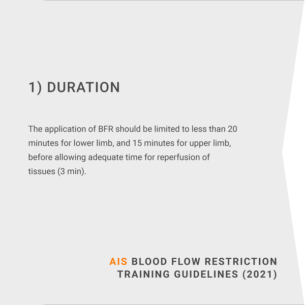 AIS (2021) Blood flow restriction training guidelines