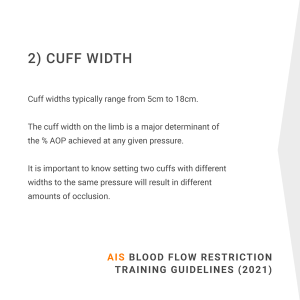 AIS (2021) Blood flow restriction training guidelines