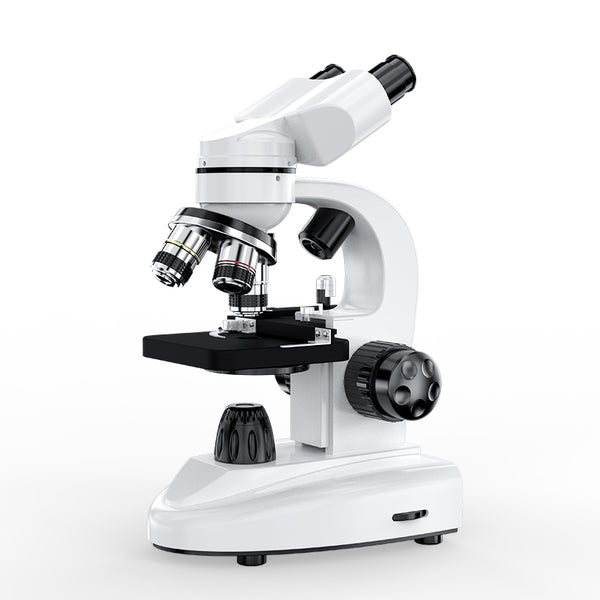 Microscope optique XSP-02 HD pour laboratoire scolaire Grossissement  400X-24000X avec lames de microscope Lumière