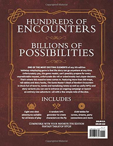 The Game Masters Book Of Random Encounters 500 Customizable Maps T Undisputed Cards