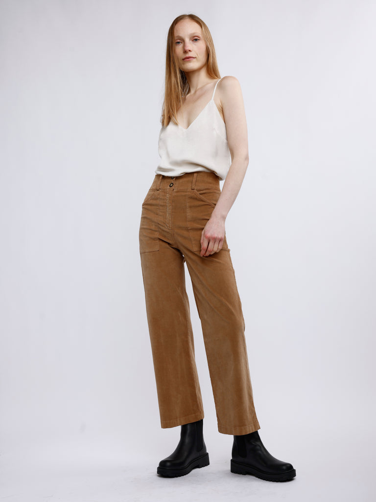 Aria High Waist Pant Garment dyed women's clothing – Self Contrast