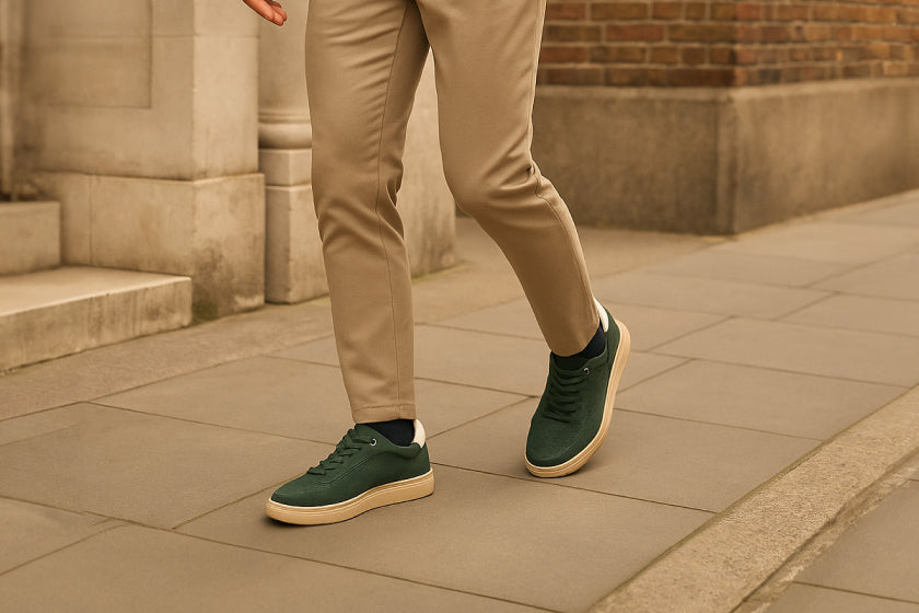 leather smart trainers