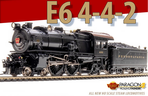 BLI PRR Class E6 Atlantic 4-4-2 Steam Locomotive