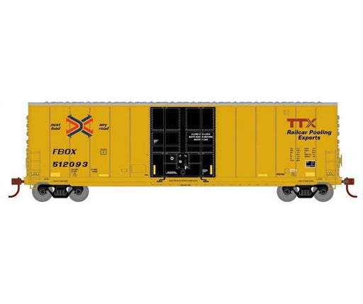 Roundhouse 1182 HO Scale 50' High Cube Smooth Side Box Car TTX 