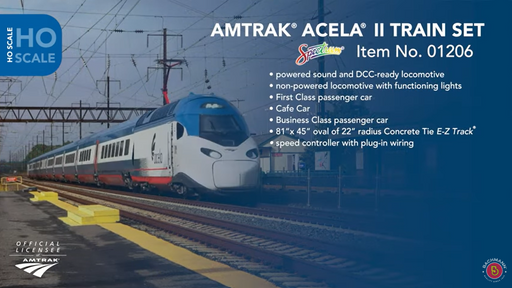 Bachmann 00772 HO Scale Amtrak City Sprinter Train Set — White